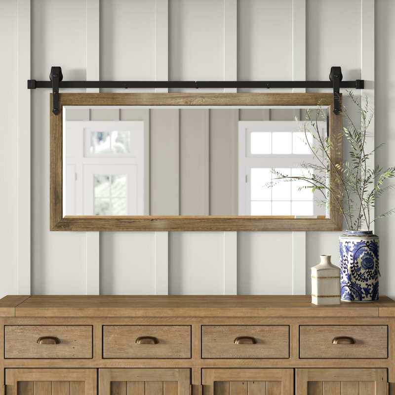 Laurel Foundry Modern Farmhouse Murraysville Barnwood Beveled Wall